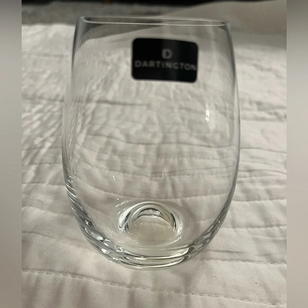 New Dartington Crystal WB429/P Stemless Wine Glasses - Set of 2